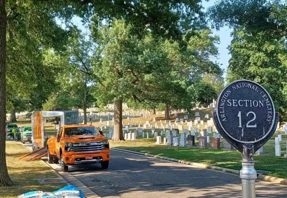 Arlington cemetery work