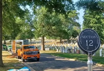 Arlington cemetery work