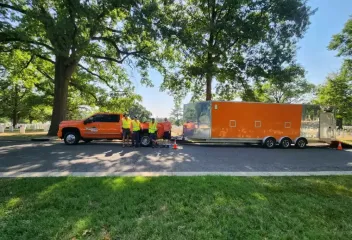 grasshopper team with arlington truck